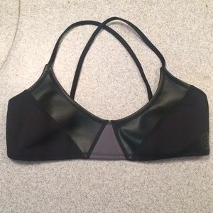 Rip Curl Neoprene Black Bikini Surf top